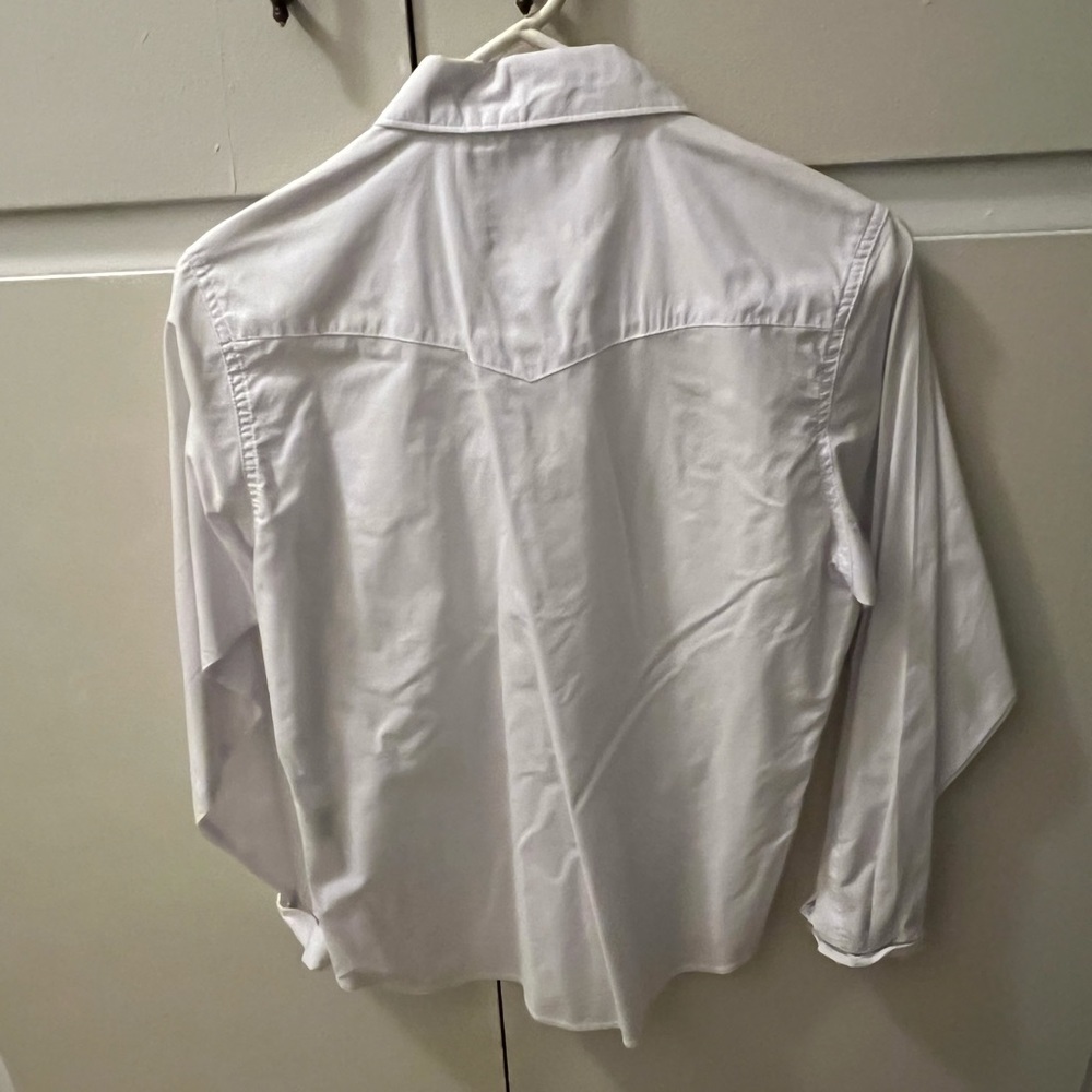 Wrangler white button up shirt size XL (14-16)